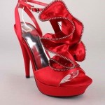 red wedding shoes
