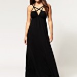 black maxi dress